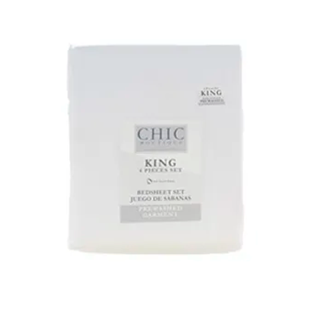 JUEGO DE SABANAS KING SET 4 PZAS (709-0499802) SURTIDOS