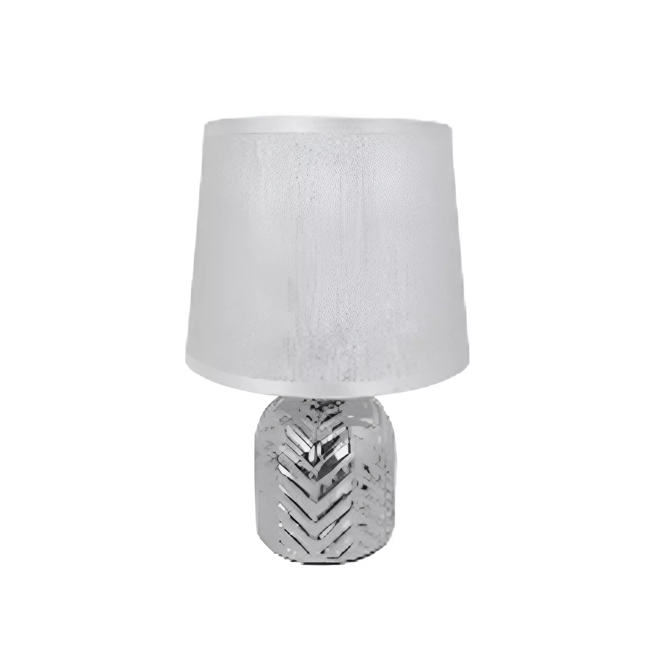 LAMPARA DE MESA 27CM 604-2403282 PLATEADO