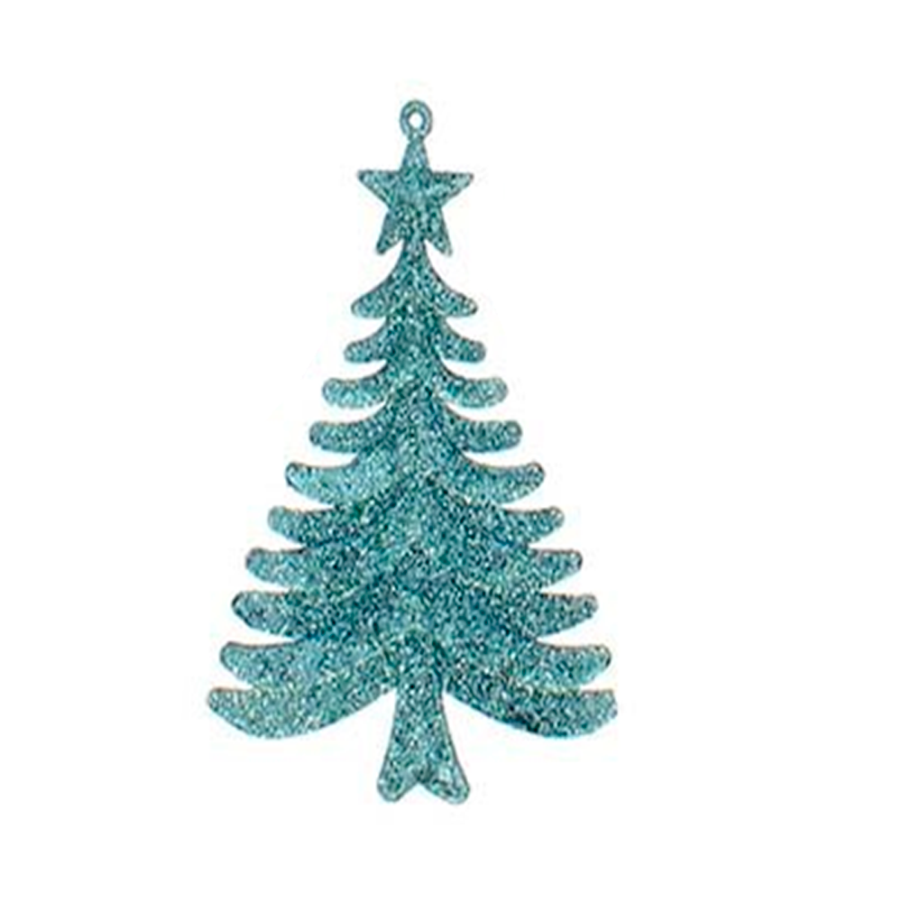 ORNAMENTO ARBOL AZUL NAV (XMTX215-320P-5) SET 5 PZAS