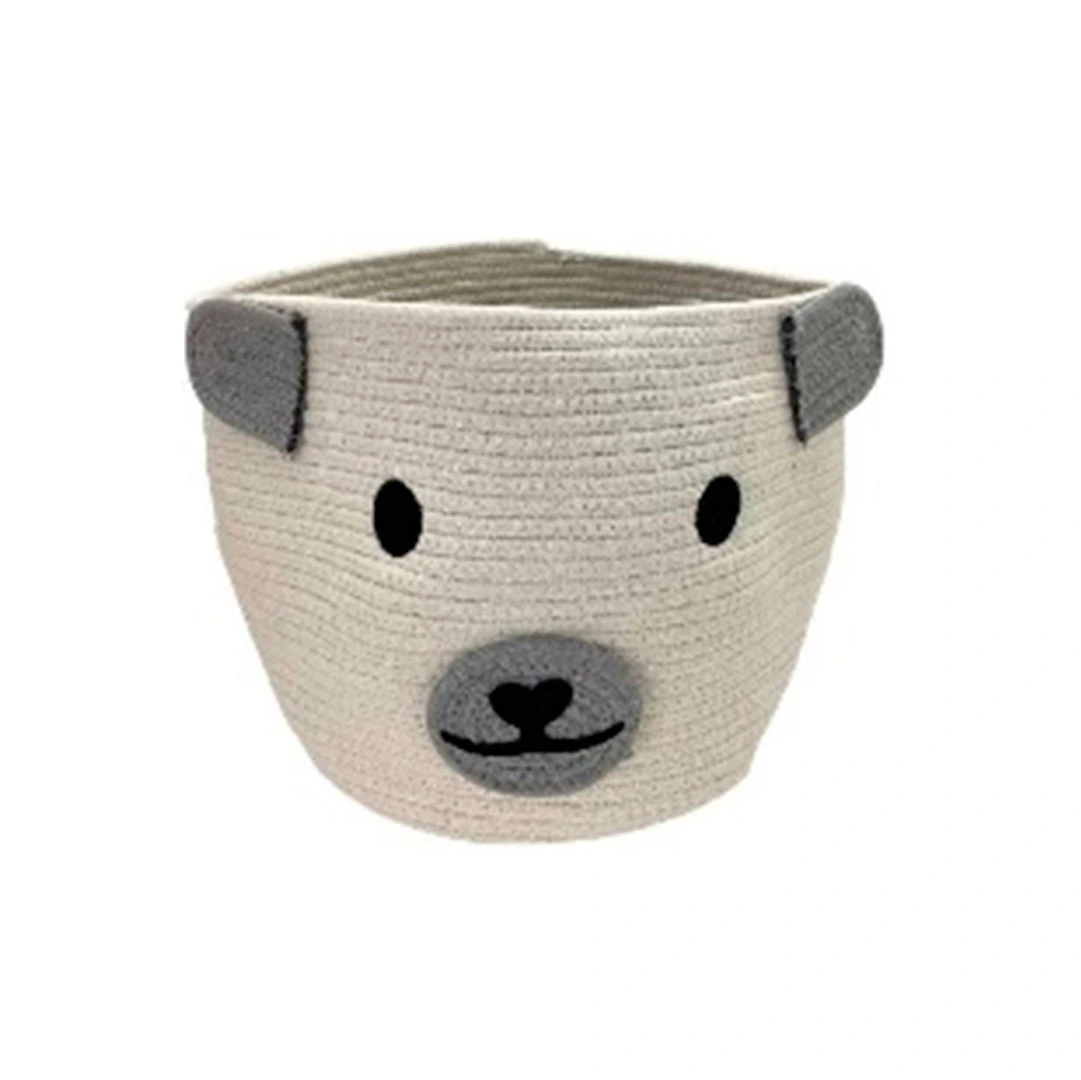 CANASTA 33X30CM 725-02727 BLANCO/GRIS