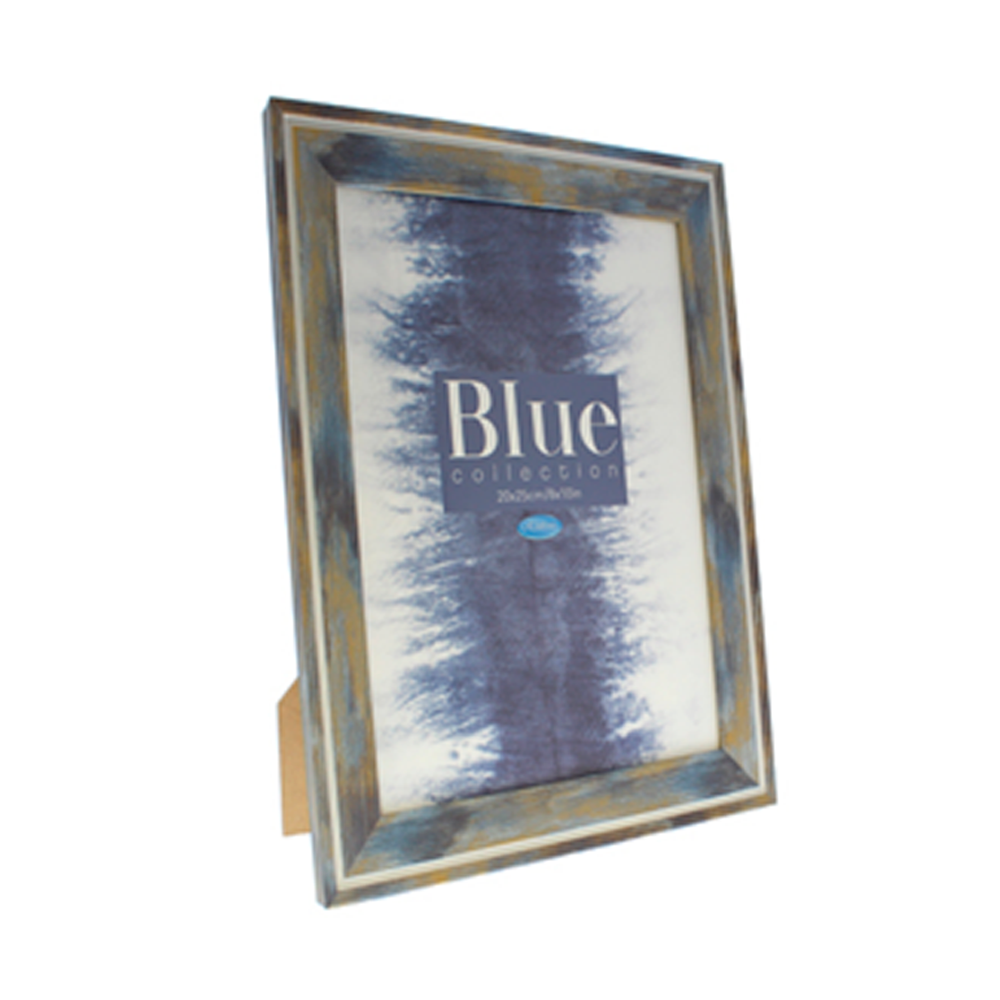 PORTARETRATO 8X10" (712-06476) DORADO/AZUL/GRIS