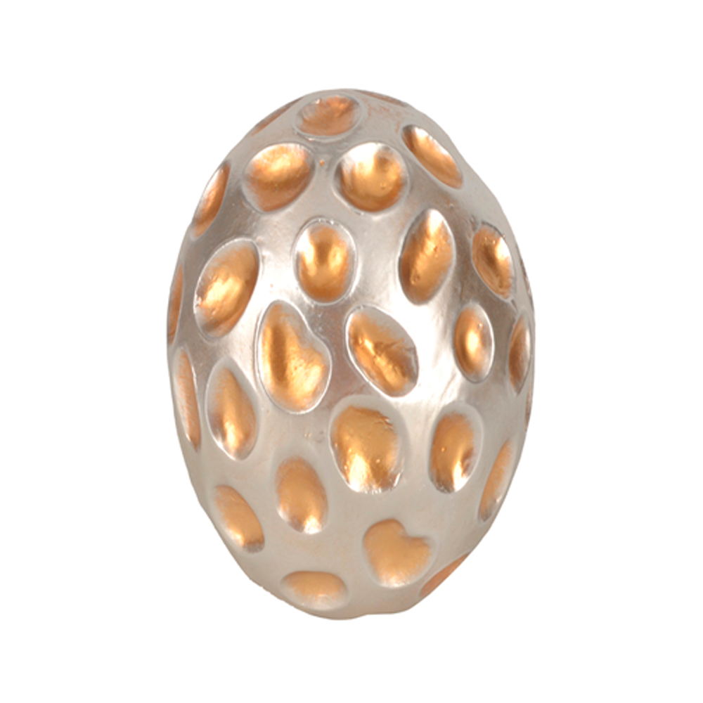 FIGURA DECORATIVA 10.3X10.1X10.3CM (796-BC145-037) PLATA