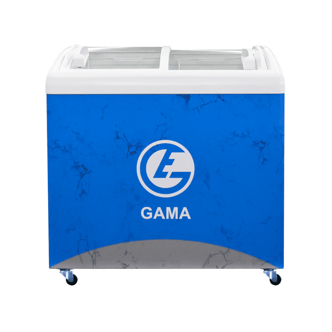 CONGELADOR EXHIBIDOR HORIZ GAMA ALASKA 260 BLANCO/AZUL 260.LTS