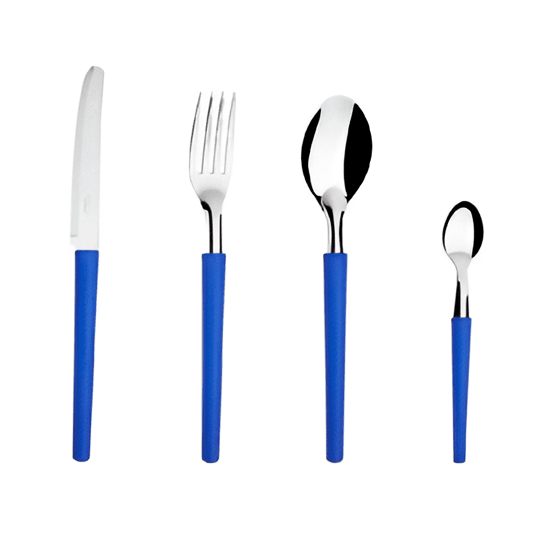 JUEGO DE CUBIERTOS SKY HOME 24 PZA LINEA INOVA AZUL